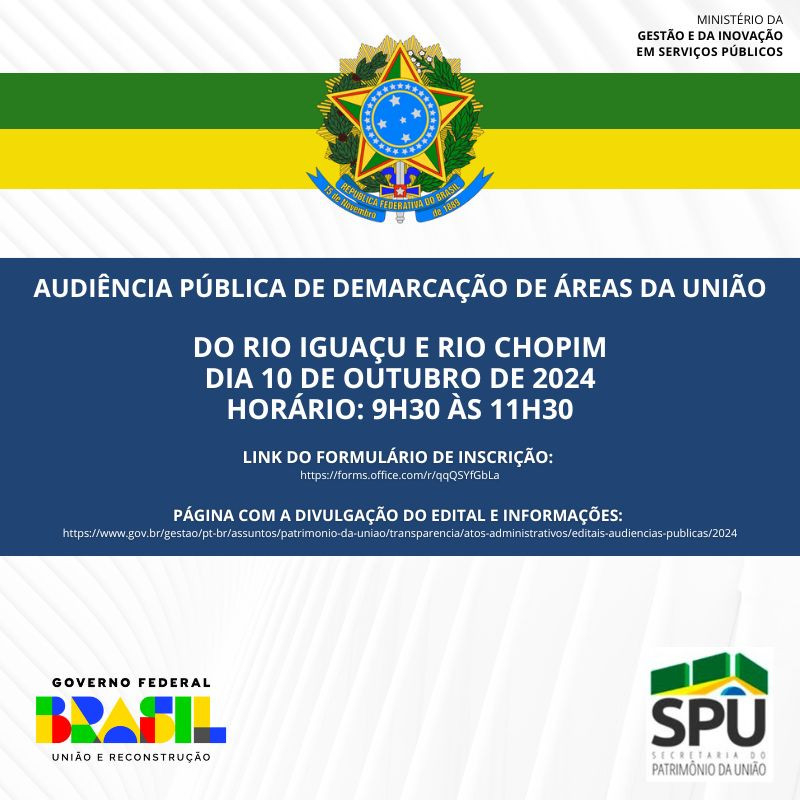 Audiência Pública de Demarcações